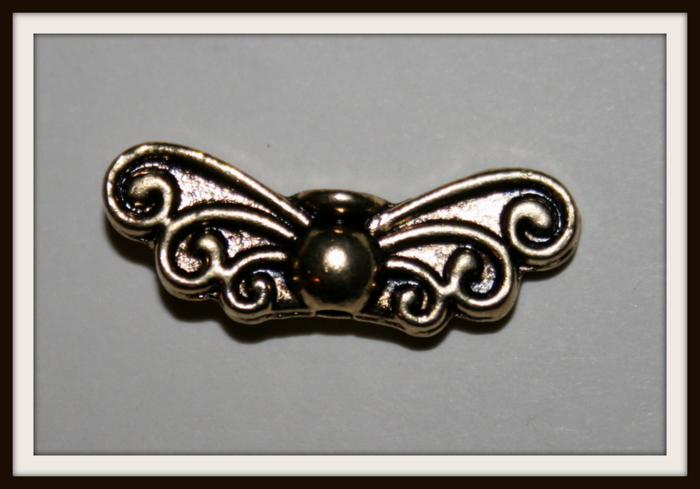 Perle en métal "ailes 2"
