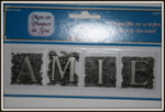 "AMIE" en plaques de zinc