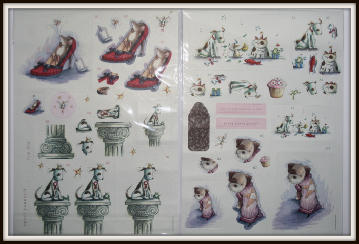 Stickers 3D Hot Diggity Dog 2planches A4