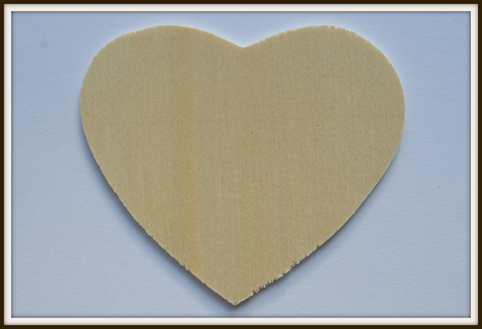 Coeur en bois 6cm